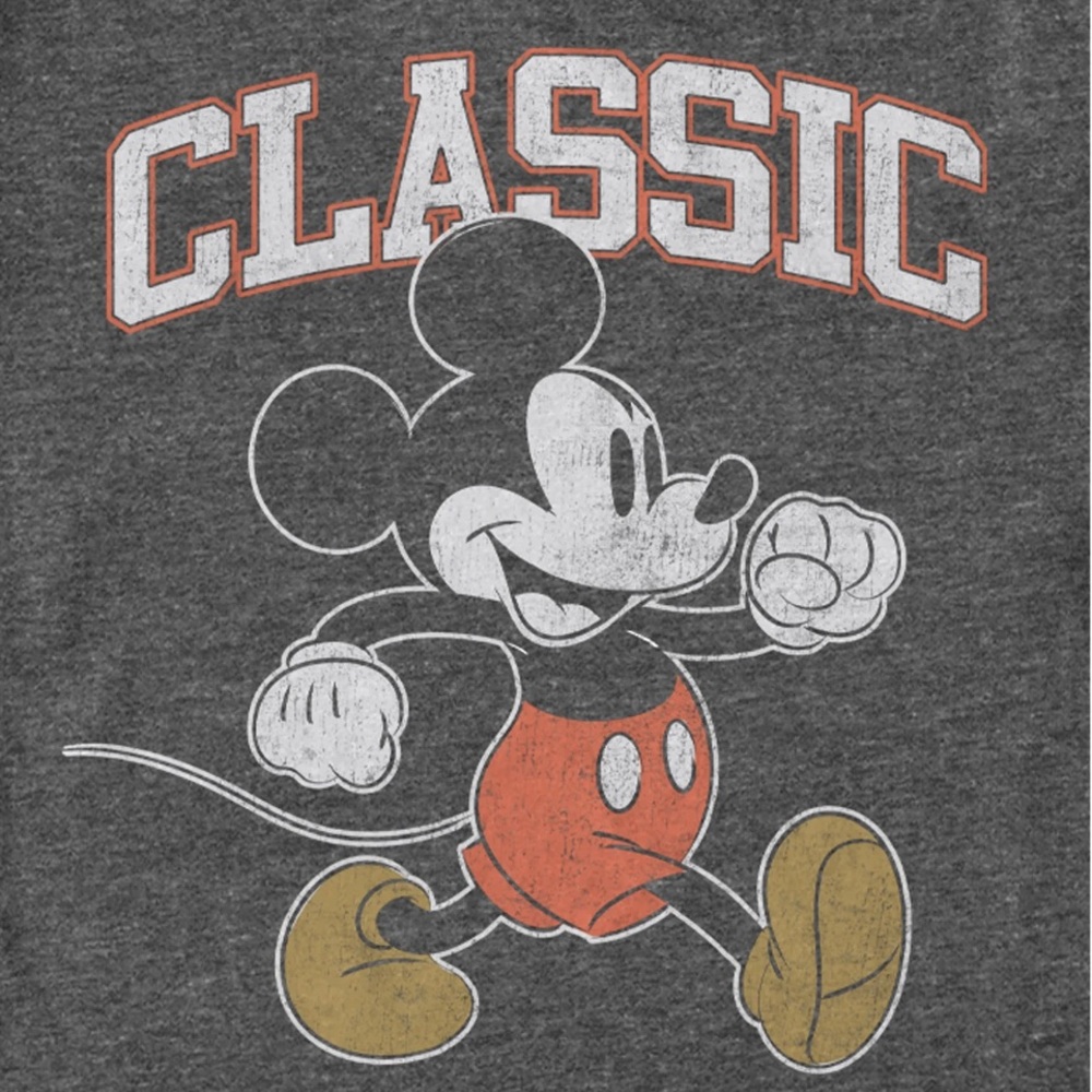 NEW-Classic Mickey Mouse Gray T-Shirt-2XL - Picture 2 of 6
